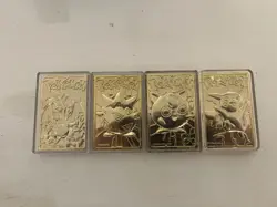 1999 Pokemon Gold Trading Cards - Charizard, Togepi, Jigglypuff, Pikachu - Image 1