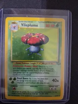 Pokemon TCG Vileplume 15/64 Holo Rare Unlimited Card Jungle 1999 - Image 1