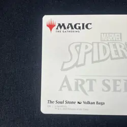 The Soul Stone Art Card (Gold-Stamped Signature) Art Series: Marvel's Spider-Man - Image 5