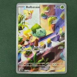 NM Bulbasaur 143/142 SV07 Stellar Crown IR Rare Full Art Nintendo Pokemon Card - Image 1