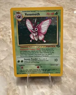 VENOMOTH Pokemon 1999 TCG Holo Unlimited Rare Card 13/64 Jungle Base Set vintage - Image 2