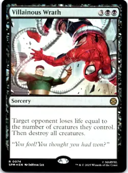Villainous Wrath (Foil) Marvel's Spider-Man, 74 NM - Image 1