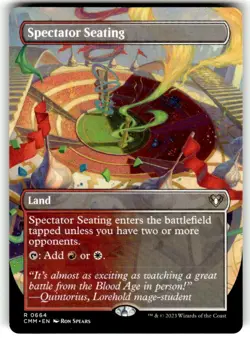 Spectator Seating (Borderless) Commander Masters Regular MTG NM - Image 1