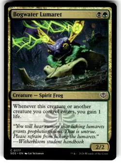 Secrets of Strixhaven Magic: The Gathering Bogwater Lumaret MTG - Image 1