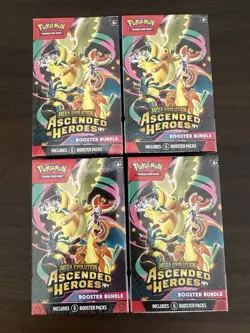 LOT OF (4) Pokemon Ascended Heroes Booster Bundles - Factory Sealed - IN HAND - Image 1