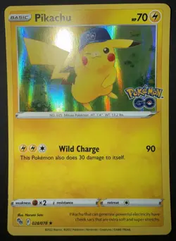 Pikachu 028/078 Pokemon GO Holo - Image 1
