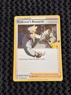 PROFESSOR'S RESEARCH 023/025 25TH CELEBRATIONS POKEMON (HOLO, NM) FREE SHIPPING - Image 1