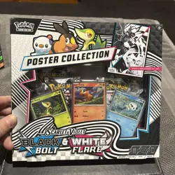 Pokemon TCG Black Bolt & White Flare Unova Poster Collection - Image 1