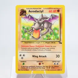 Pokemon TCG - Aerodactyl 16/62 Fossil Rare WOTC - NM - Image 2