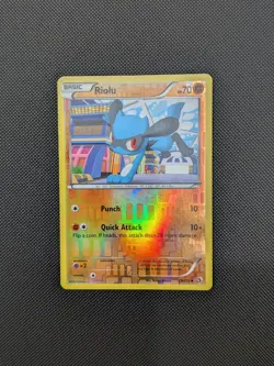 Pokemon card - Riolu Reverse Holo - Legendary Treasures 79/113 - LP+ - Image 1