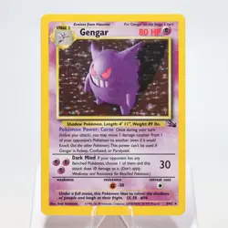 Pokemon TCG - Gengar 5/62 Fossil Holo Rare WOTC - EXC/NM - Image 2