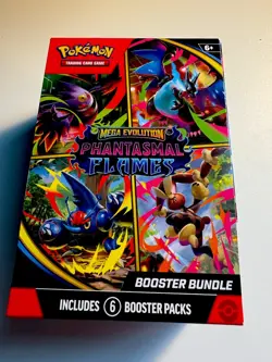 Pokemon TCG Mega Evolution Phantasmal Flames Booster Bundle OPENED BULK LOT - Image 1