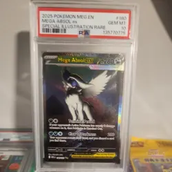 2025 POKEMON MEG EN-MEGA EVOLUTION SIR MEGA ABSOL EX 180 PSA 10 GEM MINT - Image 2