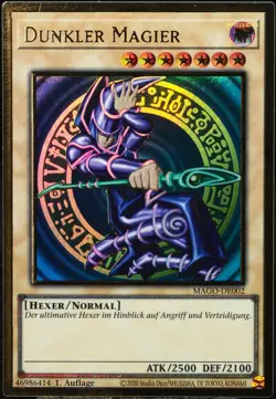 Yu-Gi-Oh! Dunkler Magier MAGO-DE002 1.Edition Premium Gold Rare [NM-M] | DE 2020 - Image 1