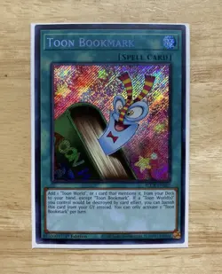 Toon Bookmark - Yu-Gi-Oh TCG - BLCR-EN067 - Secret Rare - 1st Edition - Image 1
