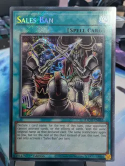 YuGiOh! Sales Ban BACH-EN063 Secret Rare 1st Ed - Image 1