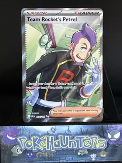 Pokemon Card Team Rocket's Petrel 226/182 Full Art Ultra Rare Destined Rivals NM - Image 1