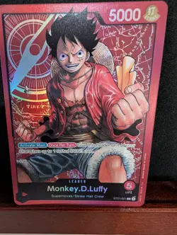 2022 ONE PIECE STARTER DECK STRAW HAT CREW #ST01 001 MONKEY.D. LUFFY - Image 3