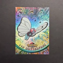 Pokemon Topps #12 Butterfree Rainbow Holo (TV Animation Series 1 / Blue Logo) - Image 1
