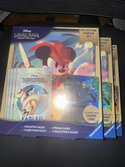 New Disney Lorcana: Fabled Collection Starter Set Glimmer Foil Promo Booster - Image 1