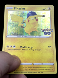 Pikachu 028/078 Pokemon GO Holo Rare Pokemon TCG Card - LP/NM - Image 2
