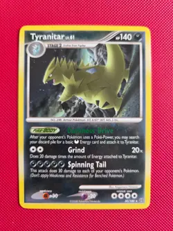 Tyranitar lv.61 30/100 Stormfront Non Holo Rare 2008 Pokemon Card LP - Image 1