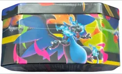 Pokemon TCG Mega Charizard X EX Tin Sealed Charizard Promo Card Collectors Tin - Image 5