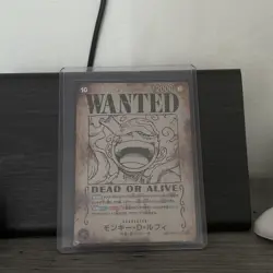 One Piece Monkey D.Luffy OP05-119 Card Manga Wanted Japanese - Image 1