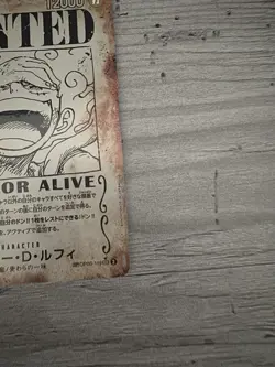 One Piece Monkey D.Luffy OP05-119 Card Manga Wanted Japanese - Image 3