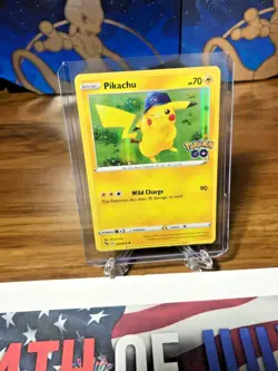 Pikachu 028/078 Reverse Holo POKEMON GO TCG Card - MINT - Image 2