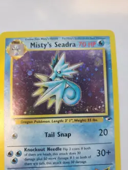 Misty's Seadra Prerelease Gym Holo Pokemon Card Base WOTC NM - Mint PSA - Image 4