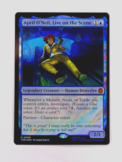 April O'Neil, Live on the Scene (Surge Foil) Commander: Teenage Mutant Ninja... - Image 1