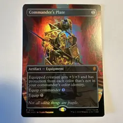 Commanders Plate Teenage Mutant Ninja Turtles MTG borderless foil Near Mint 0135 - Image 1