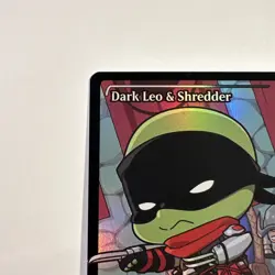 MTG Dark Leo & Shredder 0289 Showcase Foil TMNT Mythic Rare - Image 4
