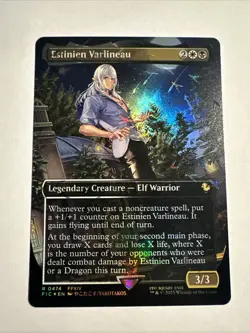 MTG - Estinien Varlineau - Chocobo Track Foil FF +Sleeve and top loader - Image 1