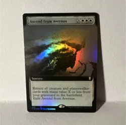 Ascend from Avernus Commander Legends Rare White Extended Art Foil #554 - Image 1