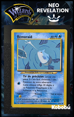 Carte Pokemon Remoraid 50/64 Edition 2 Ed 2 Neo Revelation Wizards FR 4 - Image 1