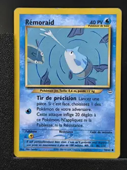 Carte Pokemon Remoraid 50/64 Edition 2 Ed 2 Neo Revelation Wizards FR 4 - Image 2