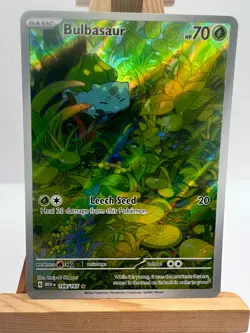 Pokemon TCG - S&V 151 - 166/165 Bulbasaur - Illustration Rare - NM/M - Image 1