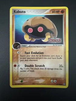 Pokemon TCG Kabuto Power Keepers 51/108 Reverse Holo Stamped LP - Image 1