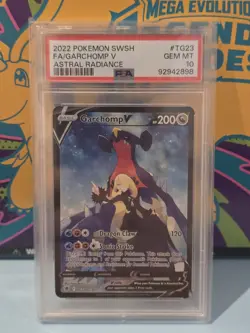 Pokemon TCG - Garchomp V TG23/TG30 PSA 10 GEM MINT - Image 1