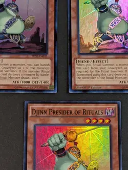 Yugioh TCG - 3x Djinn Presider of Rituals - THSF-EN037 - NM/LP - Super Rare 2015 - Image 3