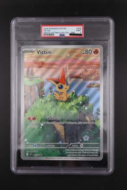 PSA 9 - 2025 Pokemon Collection VICTINI Jumbo Black Star Promo #208 - Image 1
