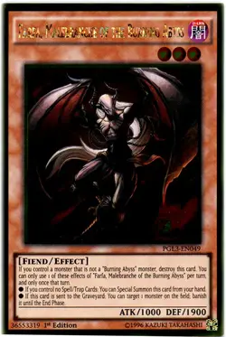 Yugioh! LP Farfa, Malebranche of the Burning Abyss - PGL3-EN049 - Gold Rare - 1s - Image 1