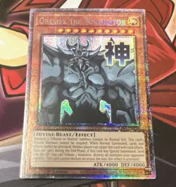 Yu-Gi-Oh Obelisk the Tormentor 1st Ed Rarity 5 Collection Starlight Rare - Image 1