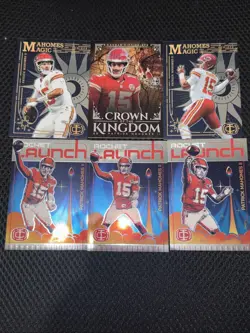 2025 Panini Icon Collection Patrick Mahomes 6 Sp Lot Magic Crown Kingdom Launch - Image 2