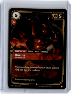 Riftbound TCG League of Legends Darius 027a/298 Origins NM FOIL English - Image 1