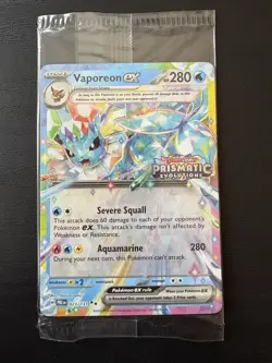 Pokemon TCG prismatic Evolutions Stamped Promo Lot - Eevee, Espeon, Vaporeon - Image 4