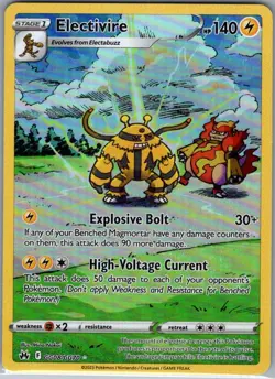 Electivire GG08/GG70 Crown Zenith: Galarian Gallery - Pokemon Card - NM - Image 1