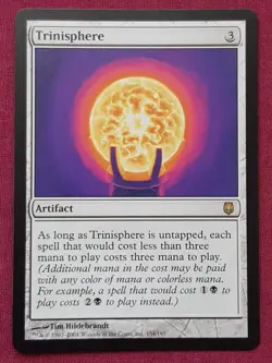 Magic The Gathering DARKSTEEL TRINISPHERE artifact card MTG - Image 1